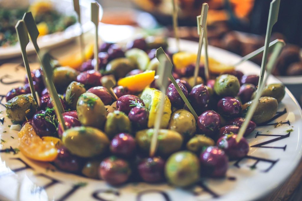 mediterranean olive appetizer plate